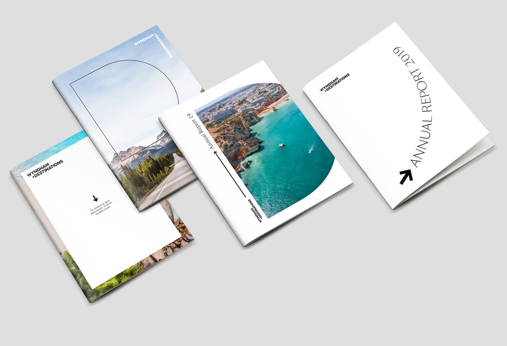 New logo and Identity for Wyndham Destinations by Siegel+Gale