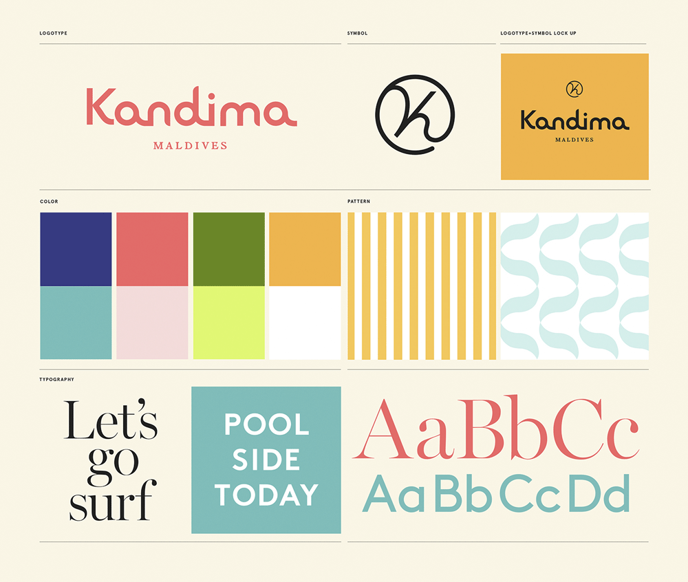 New logo and Identity for Kandima by Snask