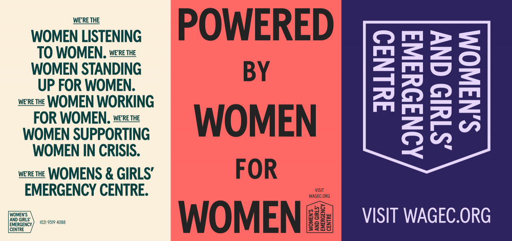 New logo and Identity for Women's and Girls' Emergency Centre by For The People