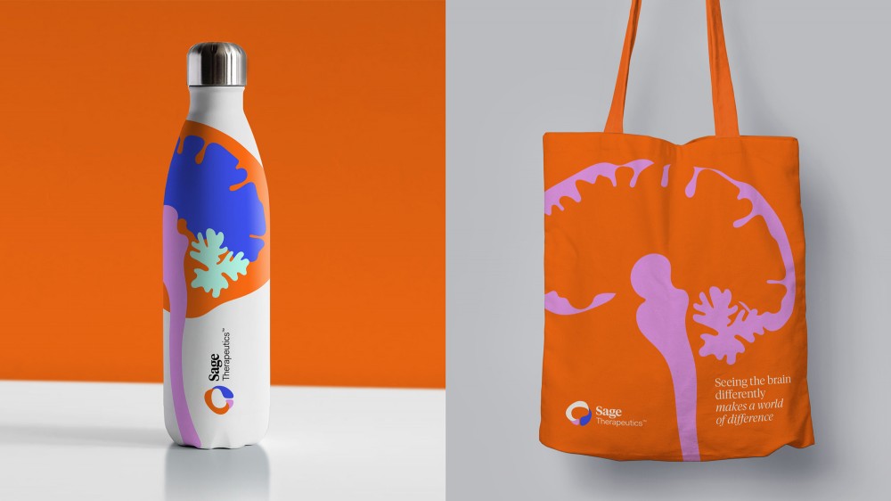 New logo and Identity for Sage Therapeutics by Wolff Olins