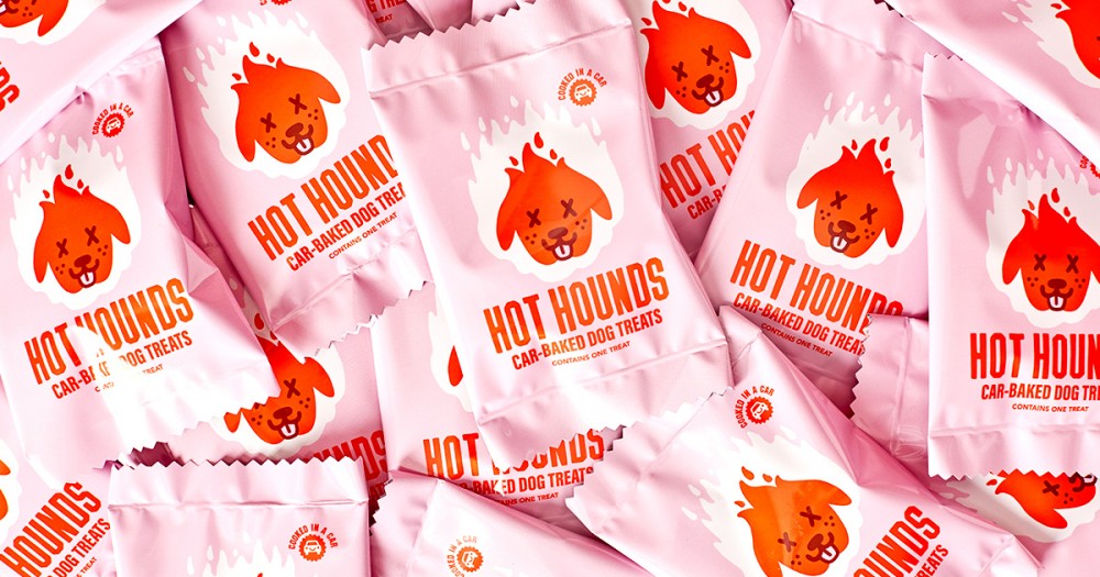 New  logo  and Packaging for Hot Hounds by Rethink