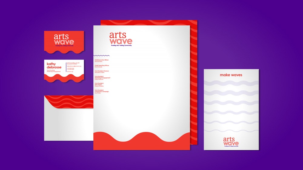 New logo and Identity for ArtsWave by LPK