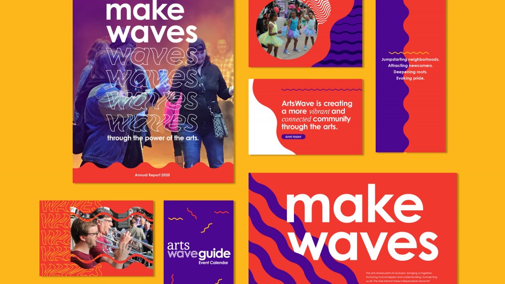 New logo and Identity for ArtsWave by LPK