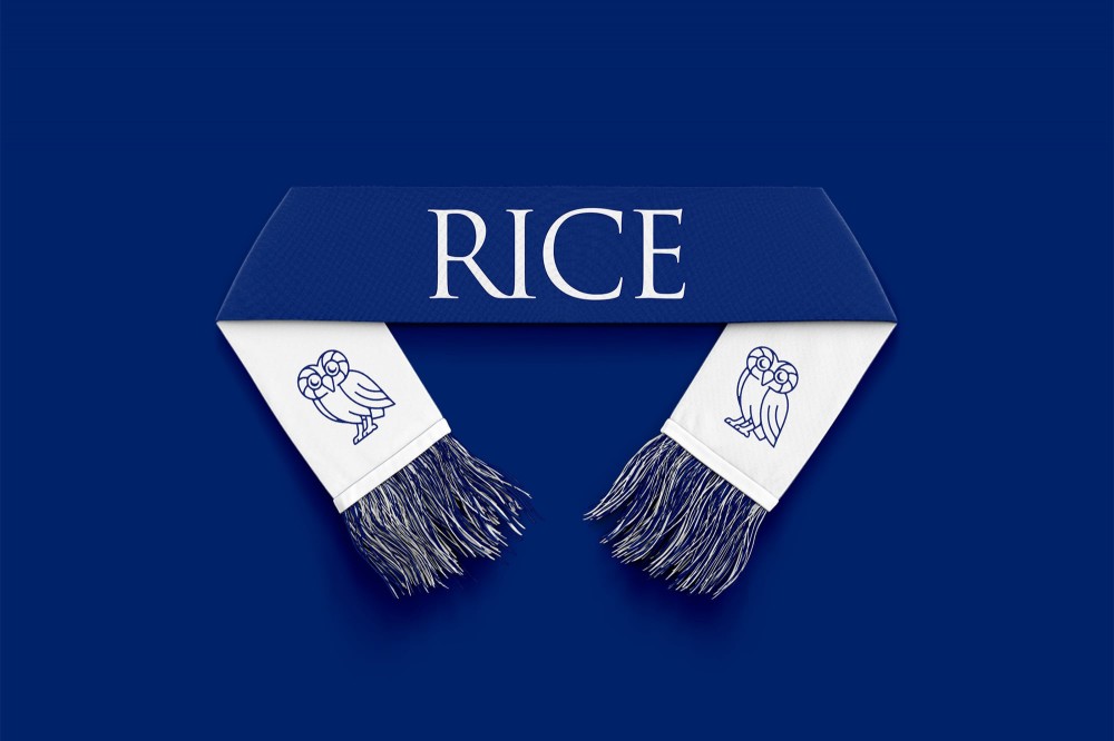 New logo and Identity for Rice University by Hawkeye