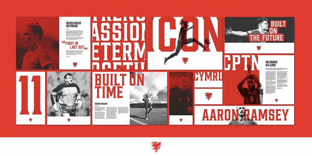 New logo and Identity for Football in Wales by Bulletproof