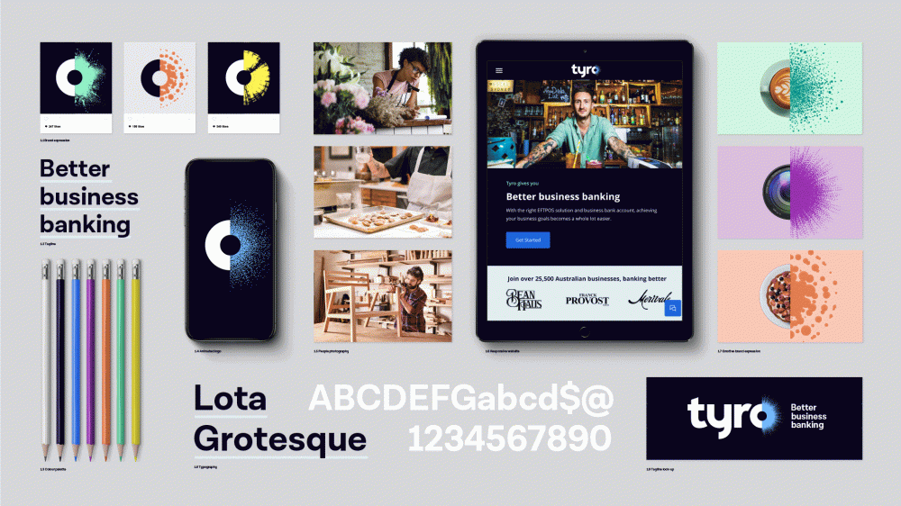 New logo and Identity for Tyro by Hulsbosch