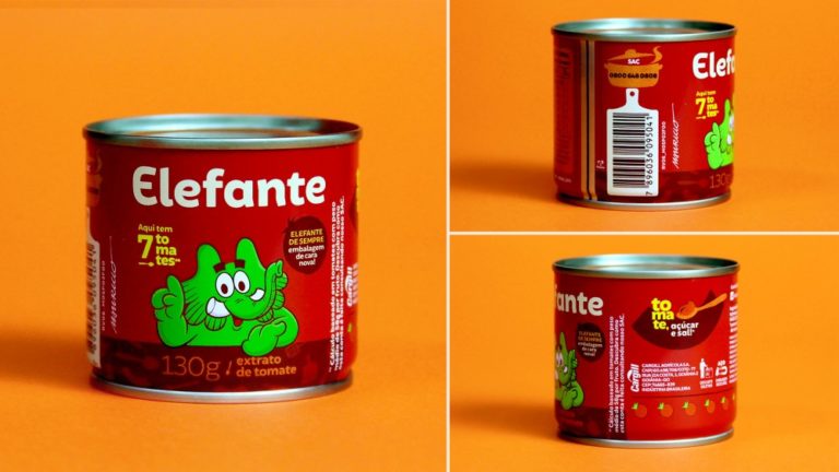 巴西番茄酱料食品公司Elefante品牌形象设计案例