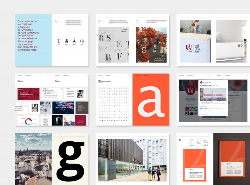 New logo and Identity for Université de Paris by Graphéine