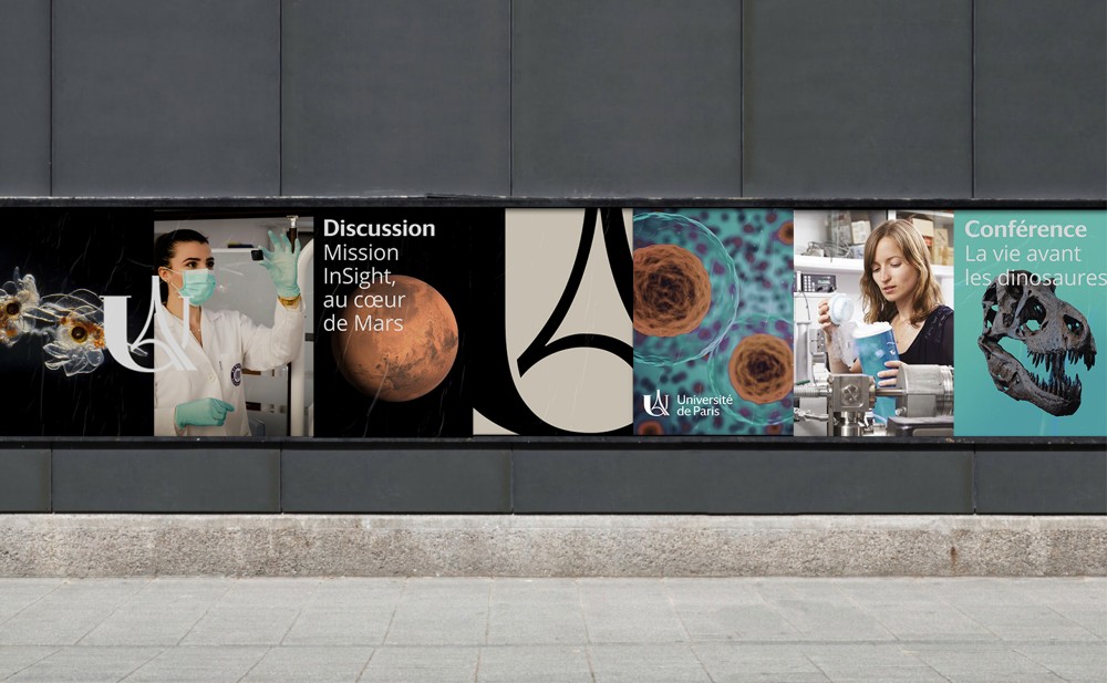 New logo and Identity for Université de Paris by Graphéine