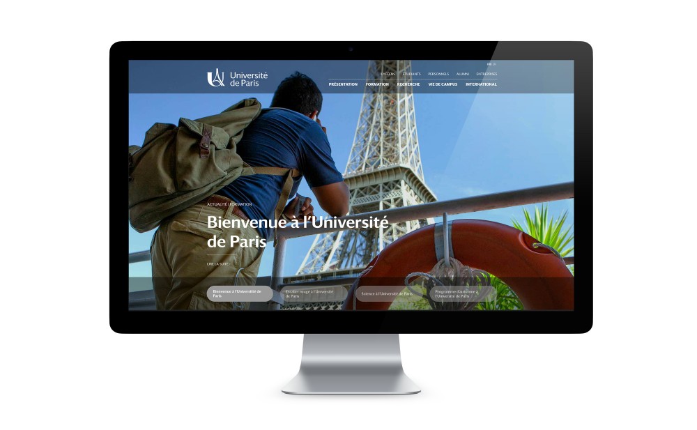 New logo and Identity for Université de Paris by Graphéine
