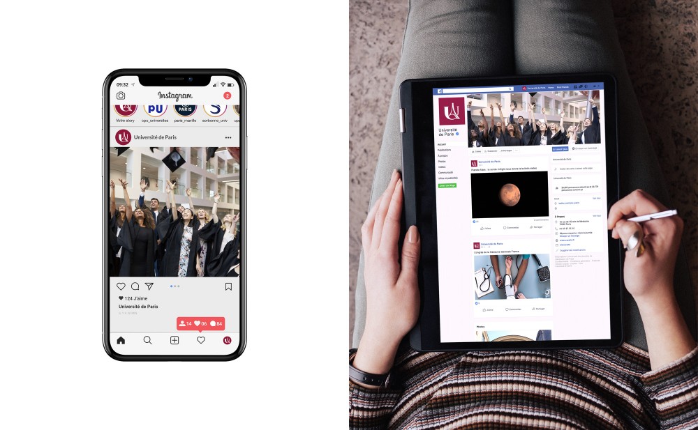 New logo and Identity for Université de Paris by Graphéine