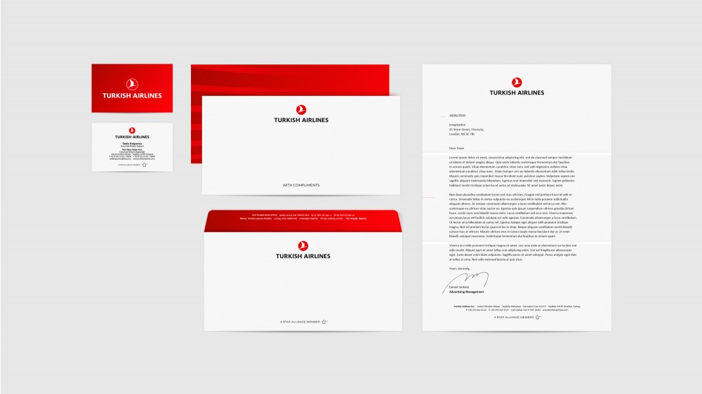 New logo and Identity for Turkish Airlines by Imagination