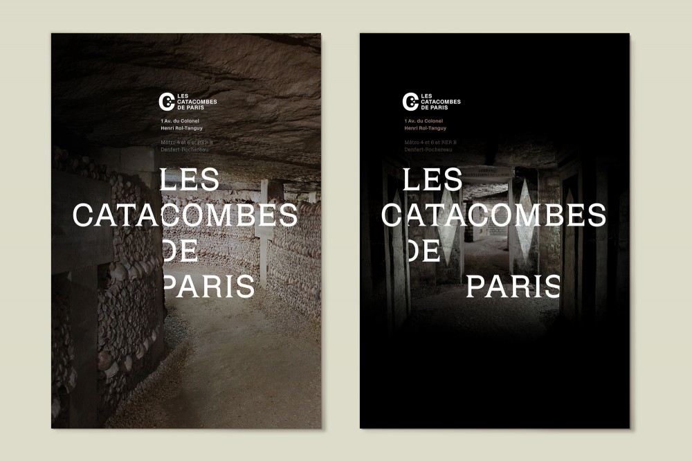 New logo and Identity for Catacombes de Paris by Mo-To