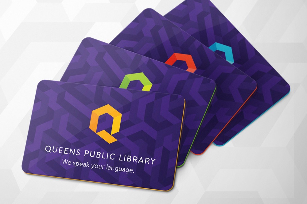 New logo and Identity for Queens Public Library by Doublespace