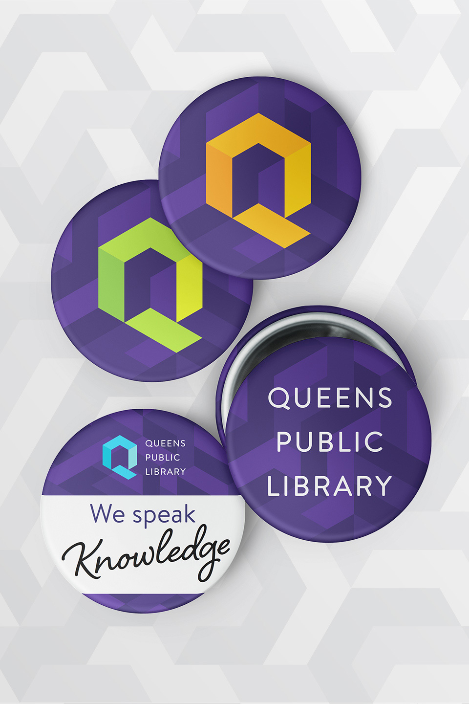 New logo and Identity for Queens Public Library by Doublespace