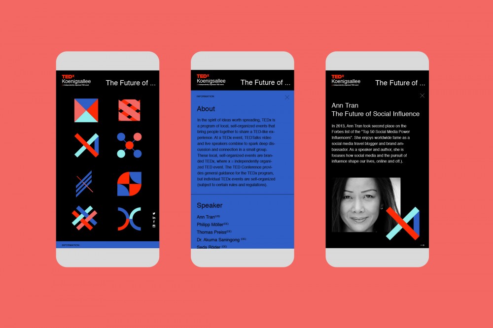 TEDxKoenigsallee Identity by KittoKatsu GmbH