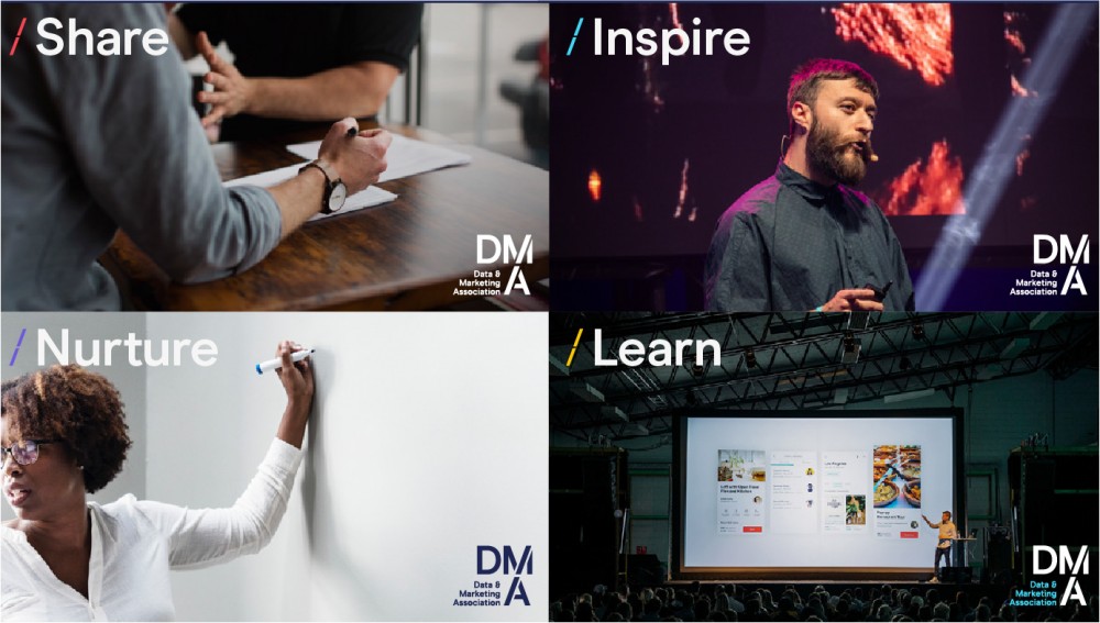 New logo and Identity for Data & Marketing Association by Jack Renwick Studio