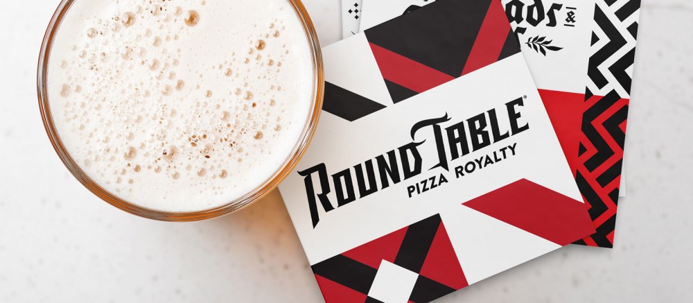 New logo and Identity for Round Table Pizza by Sterling-Rice Group