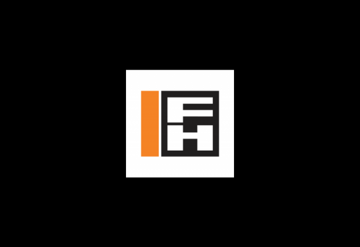 fulton hogan logo, transparent, orange, black, sky blue, symbol