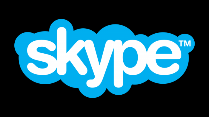 skype即时通讯应用程序logo设计