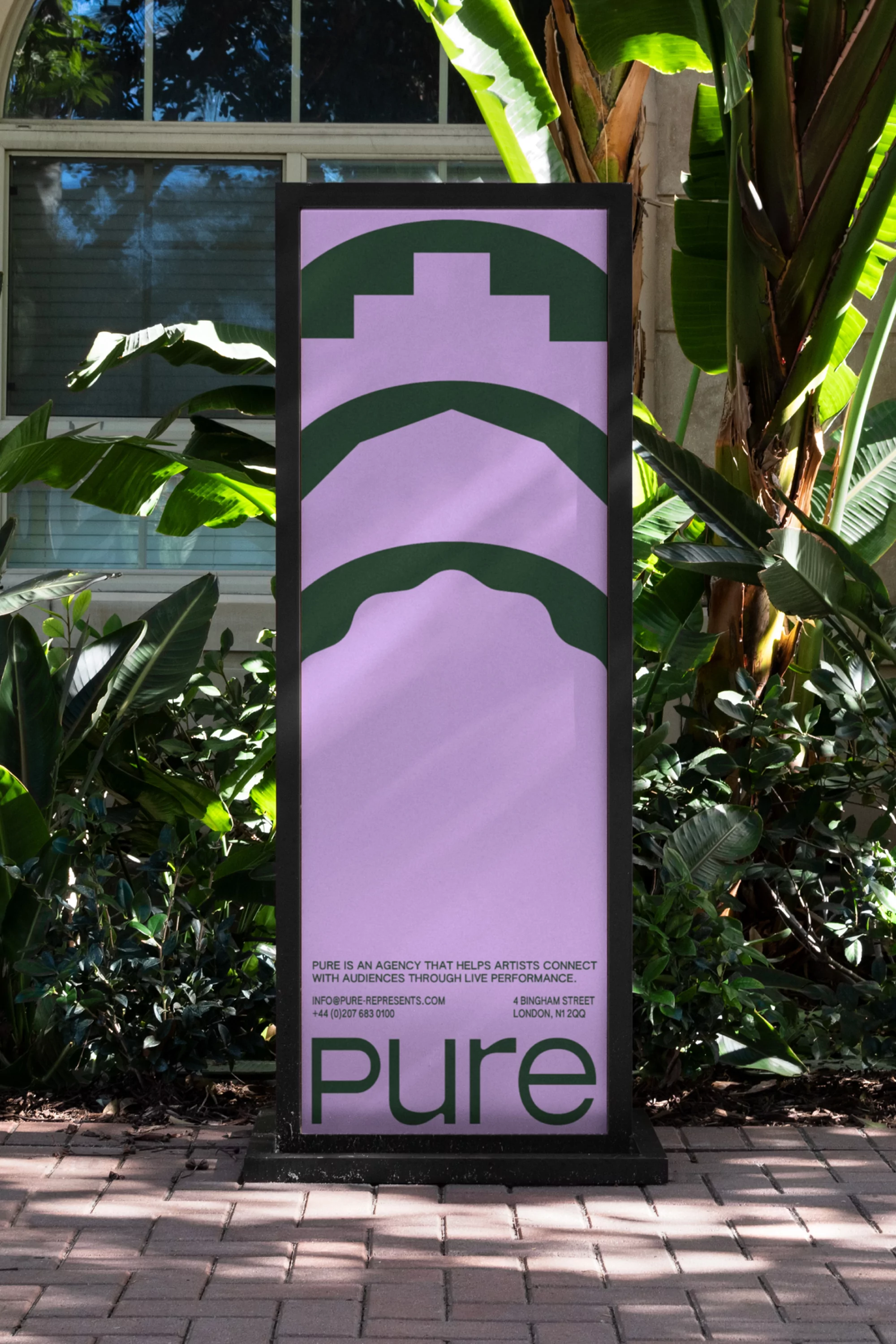 Studio Kiln’s colourful identity for Pure represents the connection between artist and audience