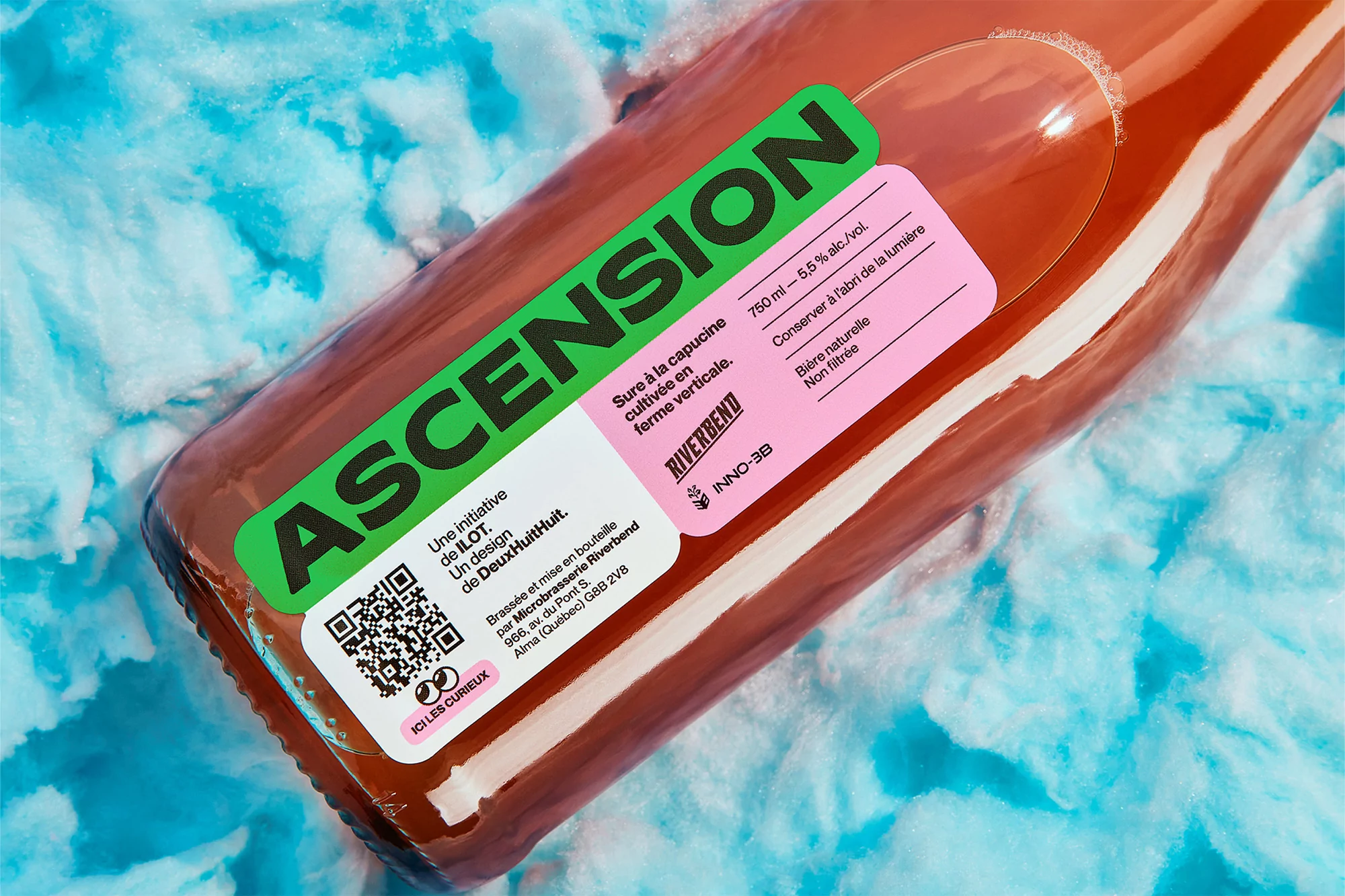 Deux Huit Huit’s semi-speculative identity for Ascension playfully renders the future of farming