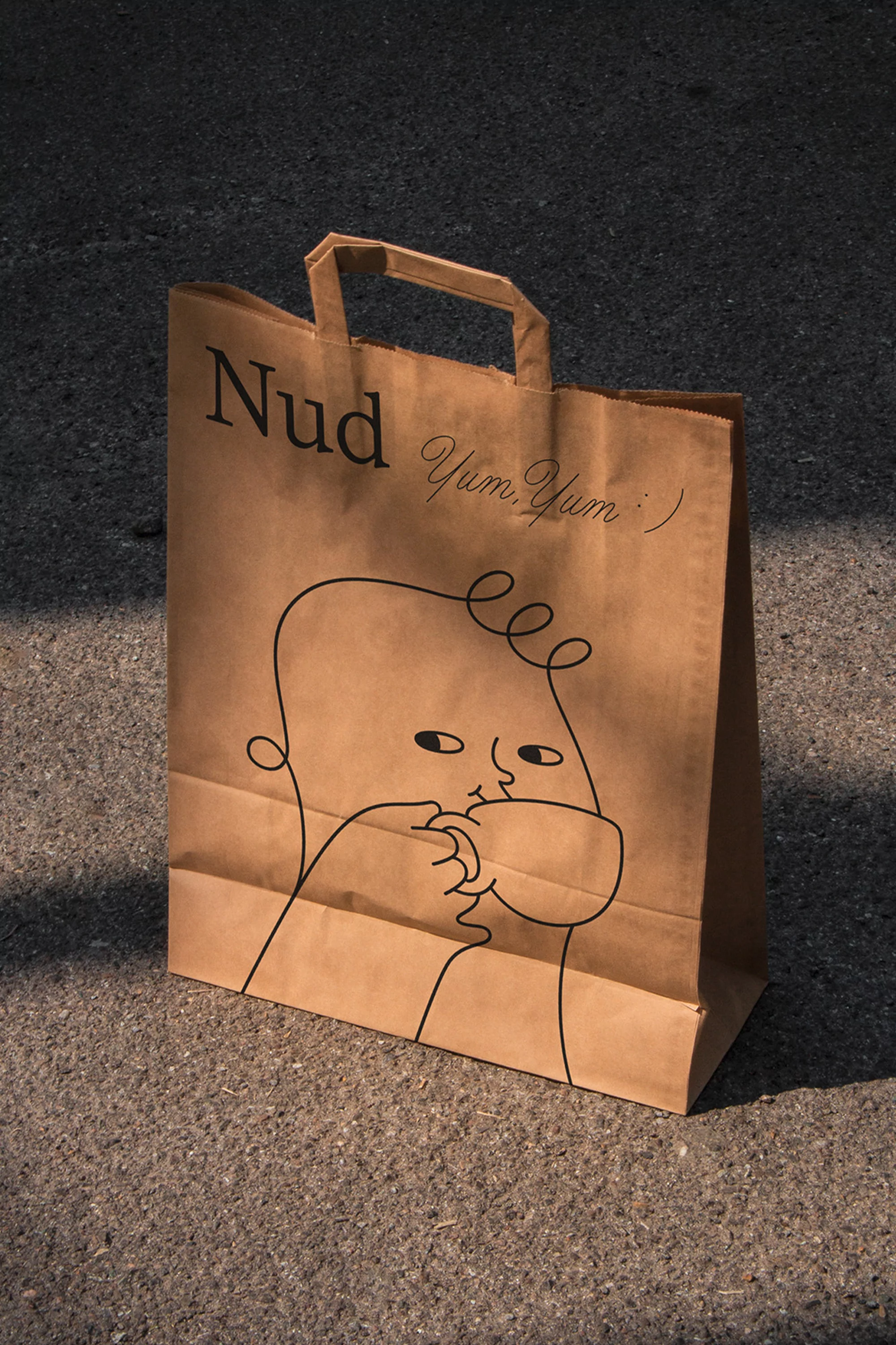 Maniac Studio’s delightful identity for Nud captures the simple joy of bread and coffee combined
