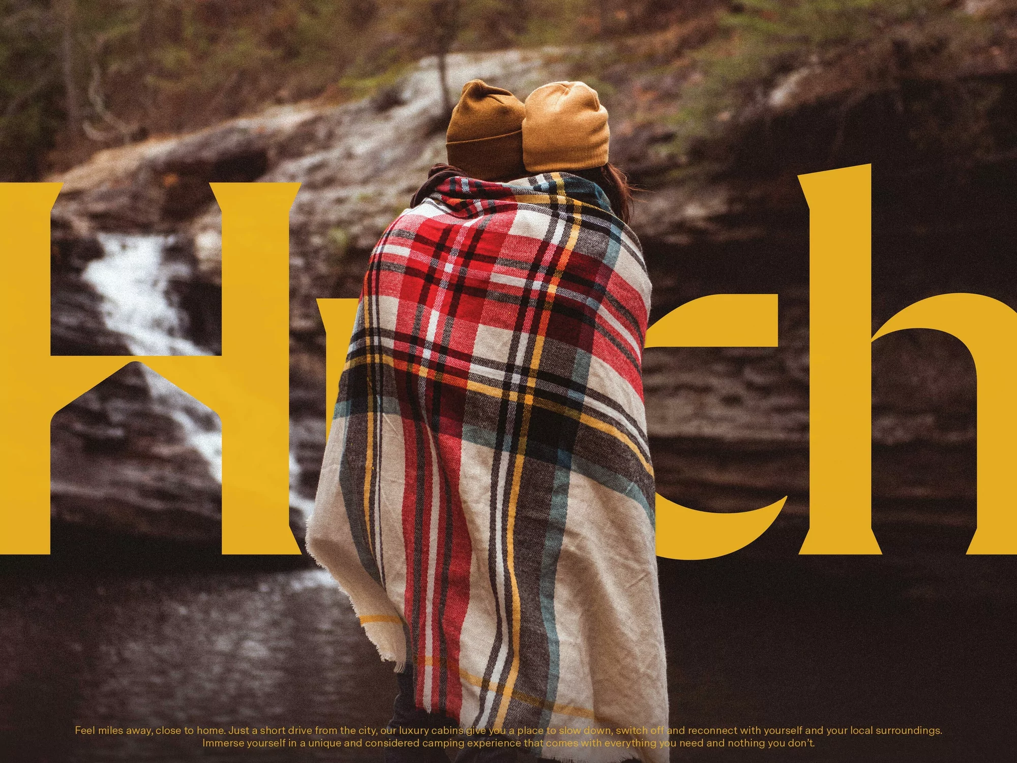 Christopher Doyle & Co.’s bold identity for Huch invites us to a cosy cabin in the wilderness