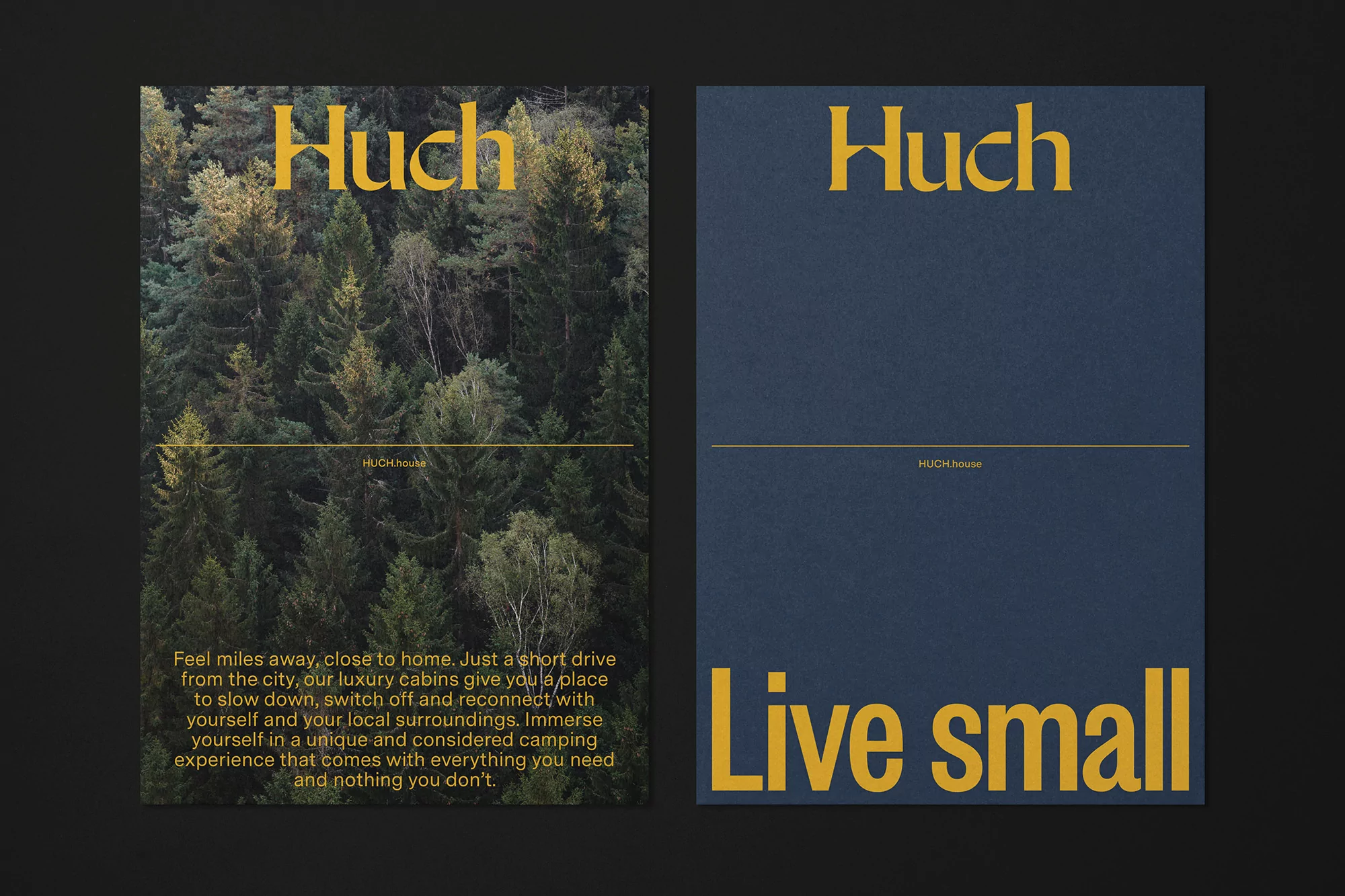 Christopher Doyle & Co.’s bold identity for Huch invites us to a cosy cabin in the wilderness