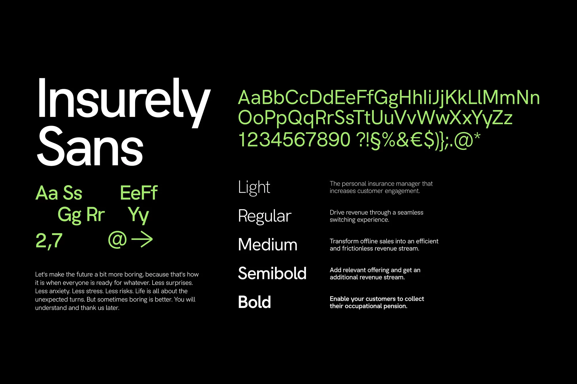OKTO combine custom type, tech and 3D in their composed identity for insurtech brand Insurely