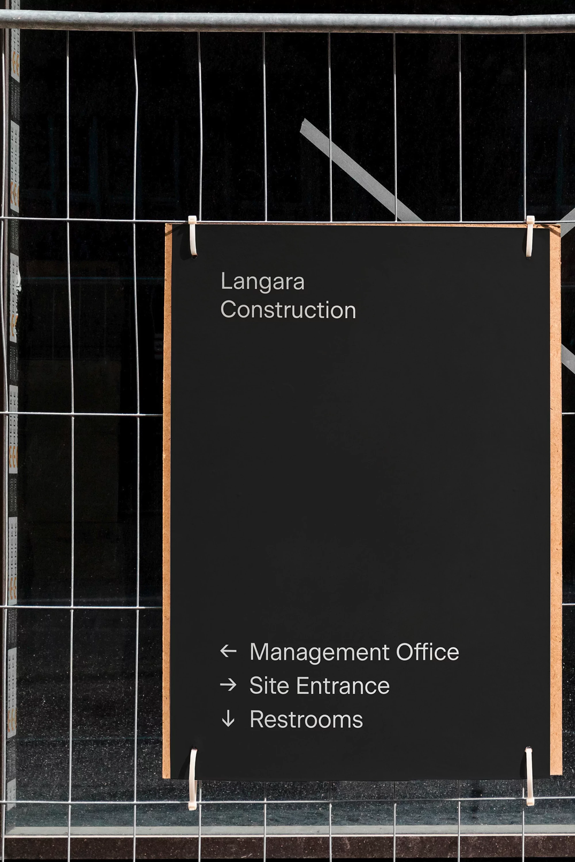 Vanderbrand represent Langara Construction’s reputation with a geometry-driven identity system