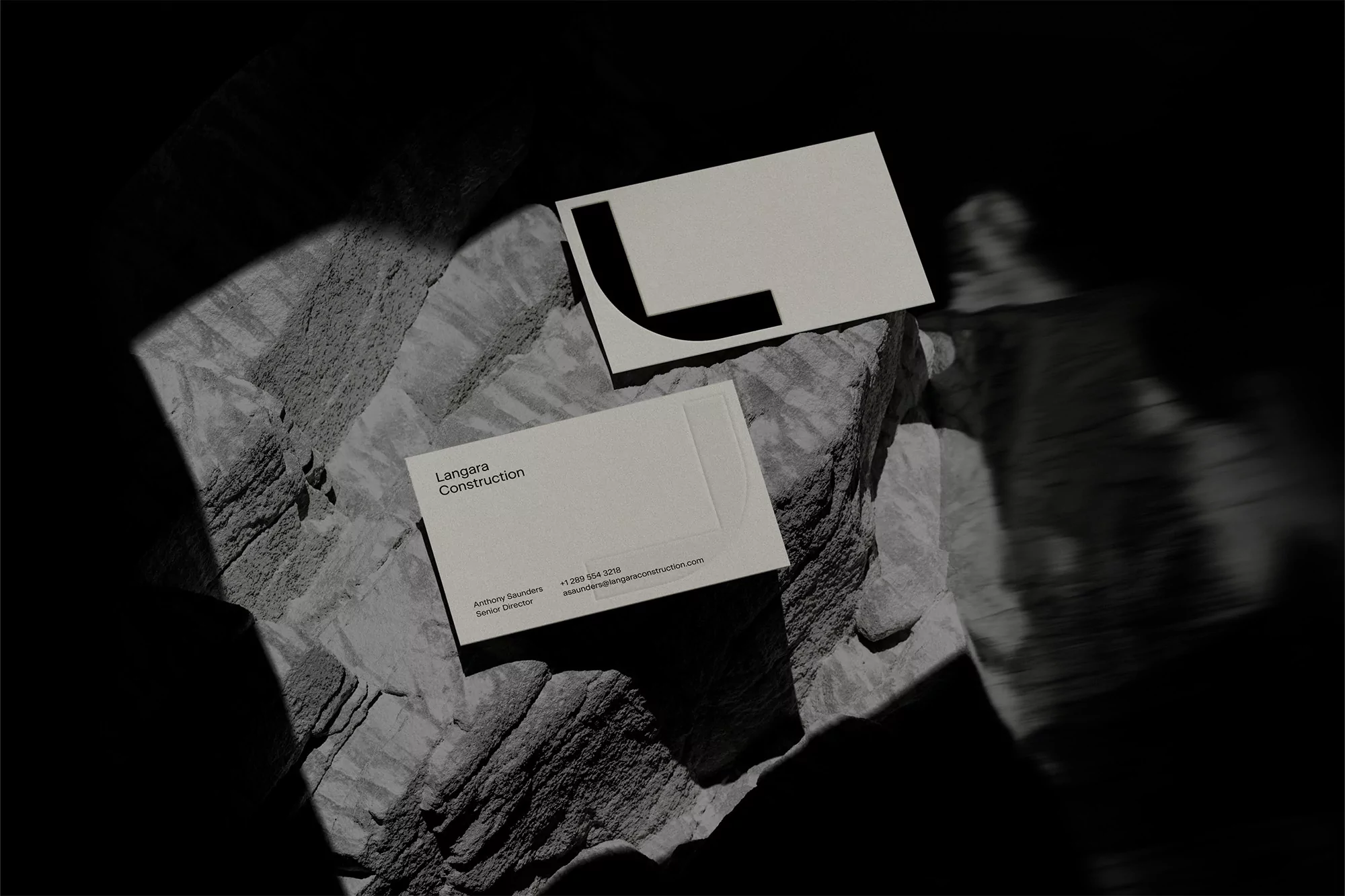 Vanderbrand represent Langara Construction’s reputation with a geometry-driven identity system