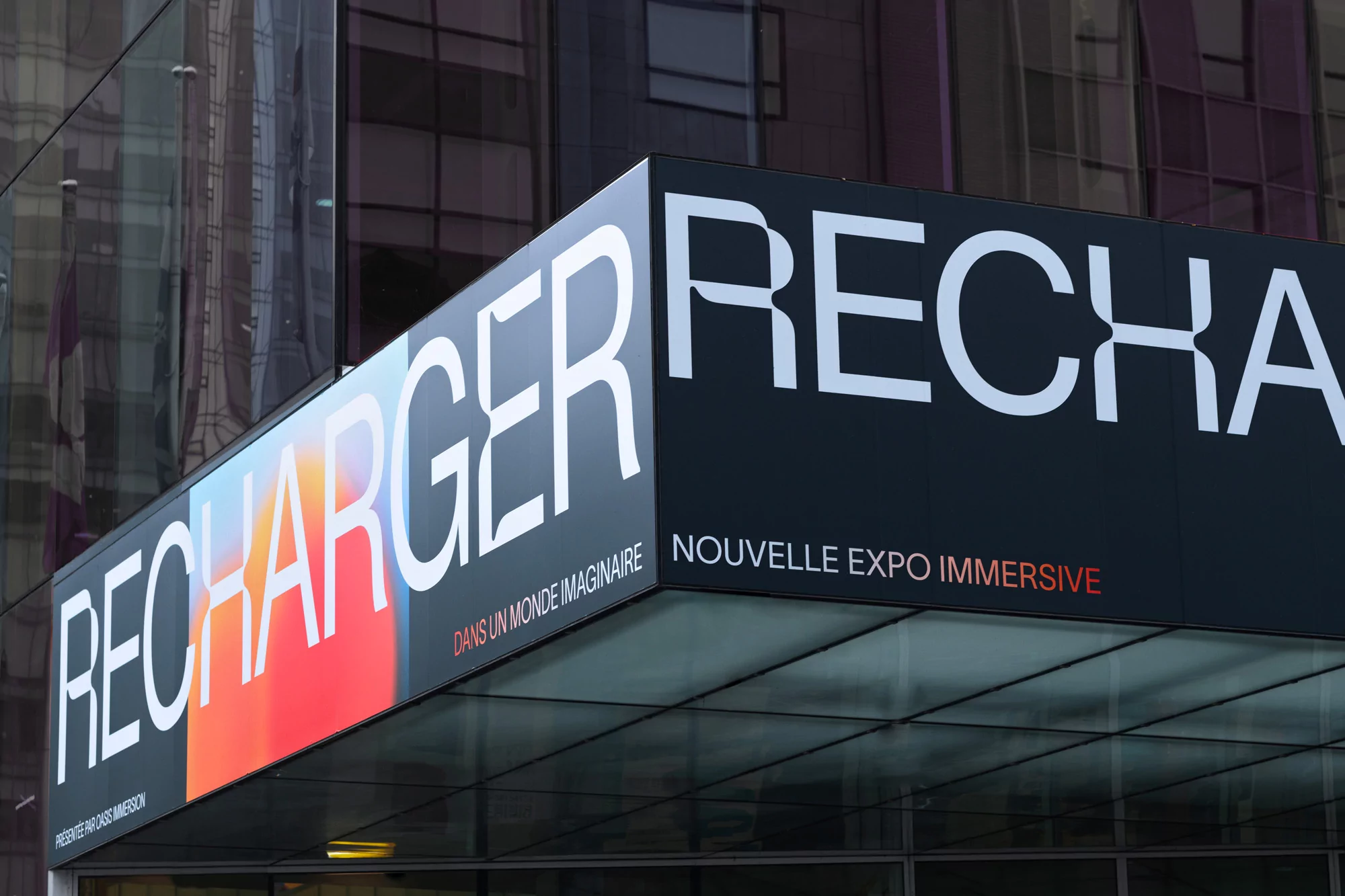 Caserne’s sensory identity for Recharger Unwind combines digital structure with organic warmth