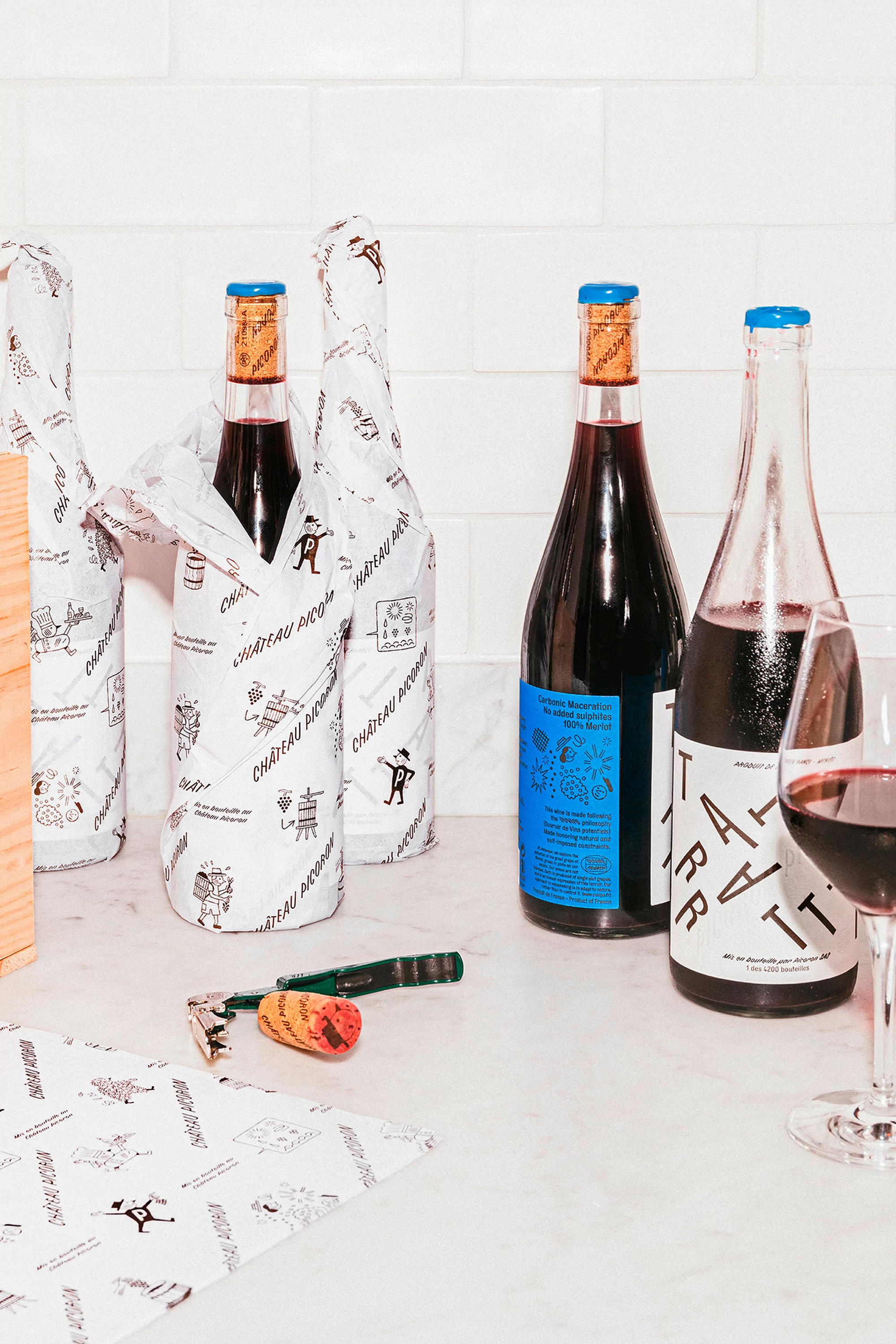 Olssøn Barbieri embrace restriction in their thoughtful identity for vineyard Château Picoron