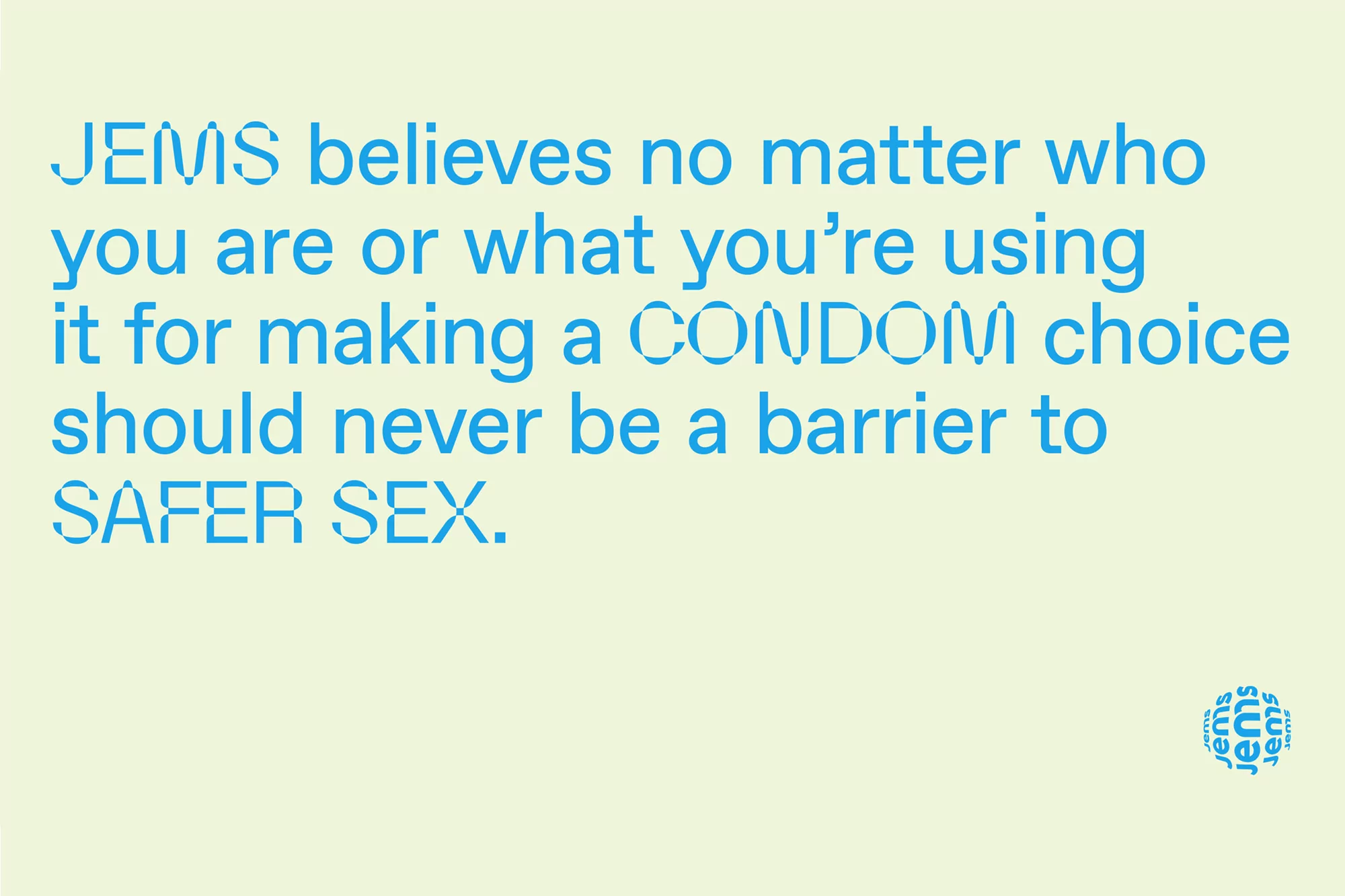 Whitman Emorson position Jems as the condom brand for all with a bright, bold and playful identity
