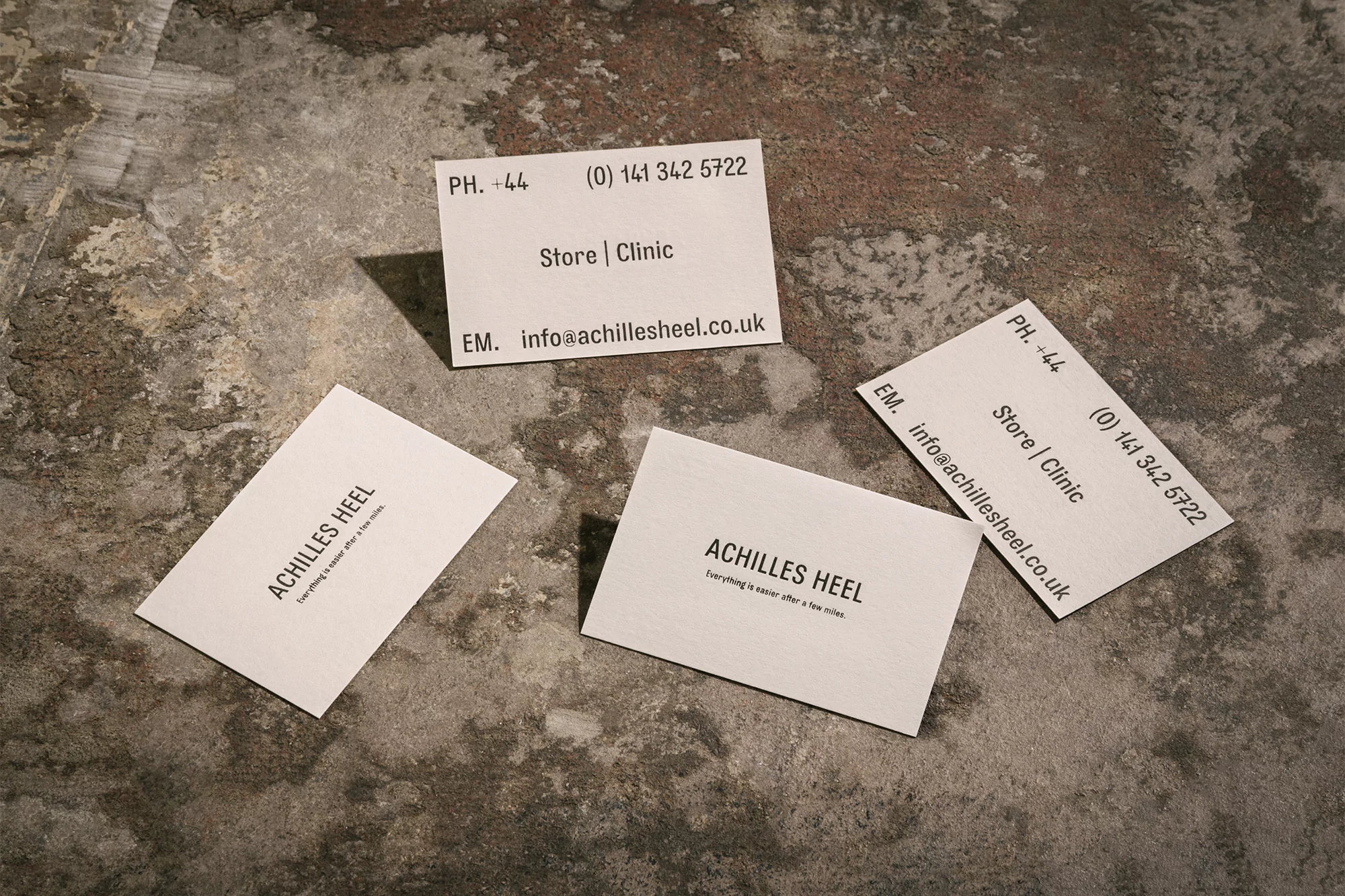 Oliver Hilliker’s clean identity for Achilles Heel cements the running store as industry experts