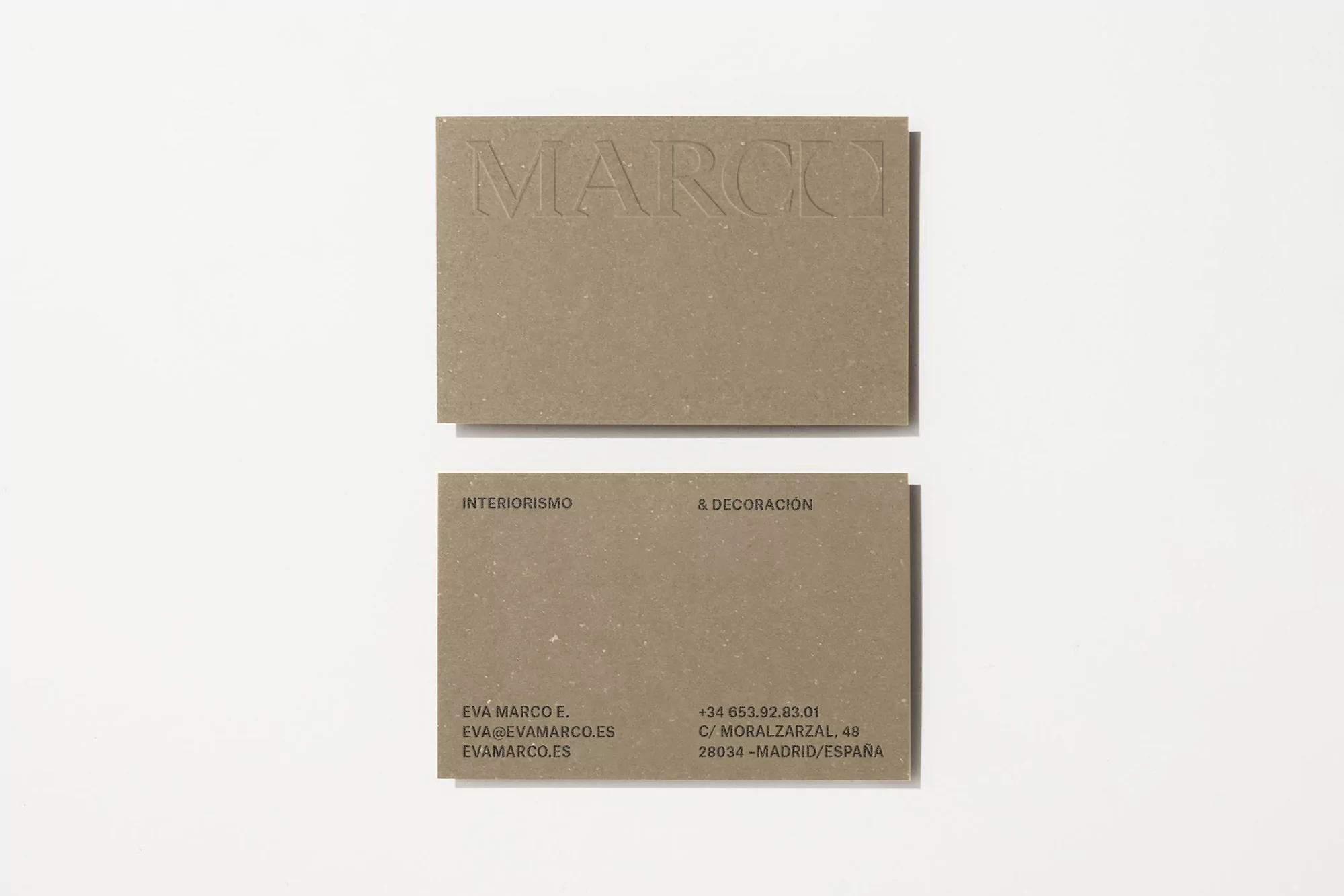 fagerström focus on space and contrast with their sophisticated identity for Eva Marco Estudio