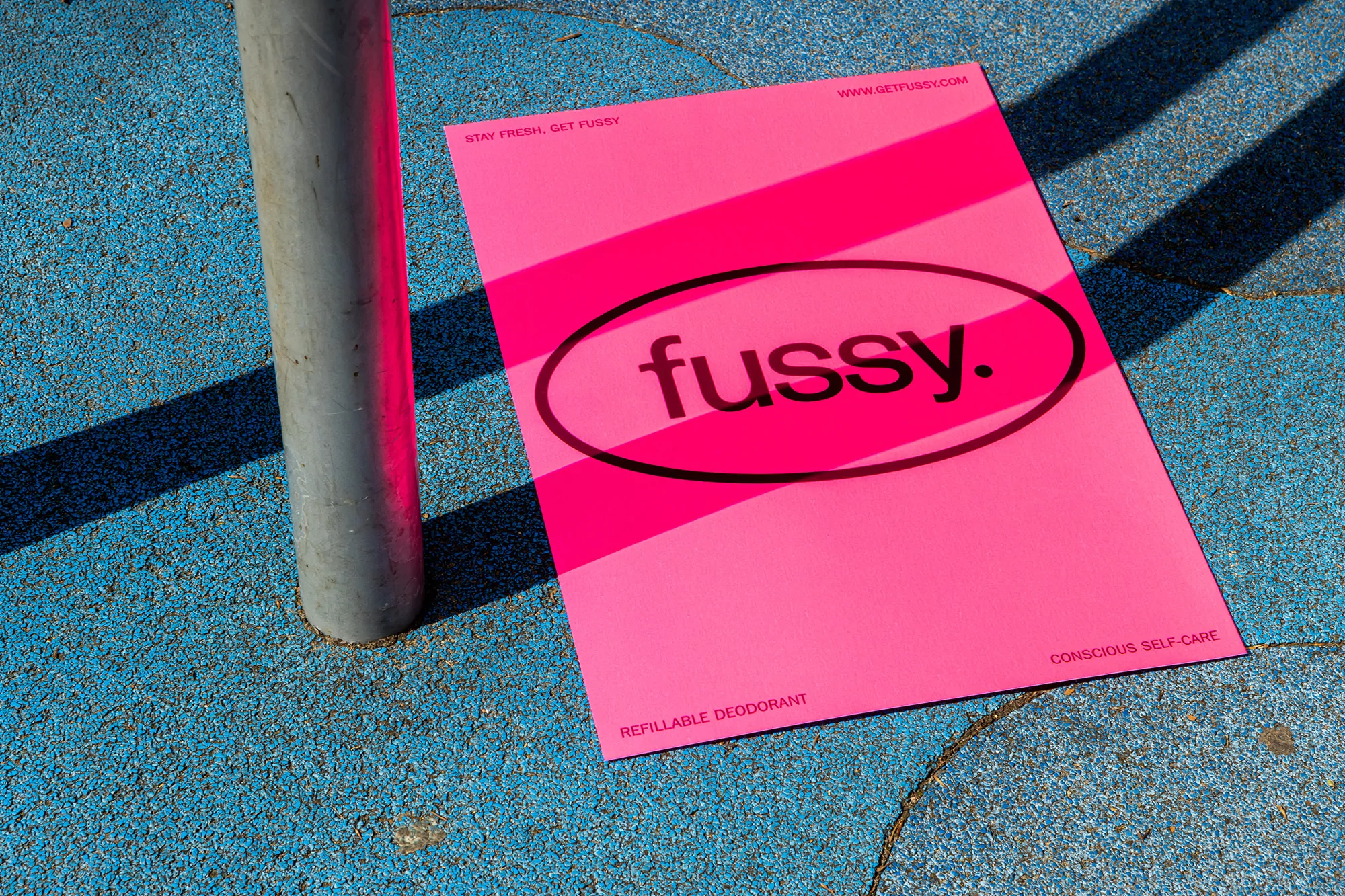 Two Times Elliott’s identity for Fussy embraces the unpredictable graphic language of stickers
