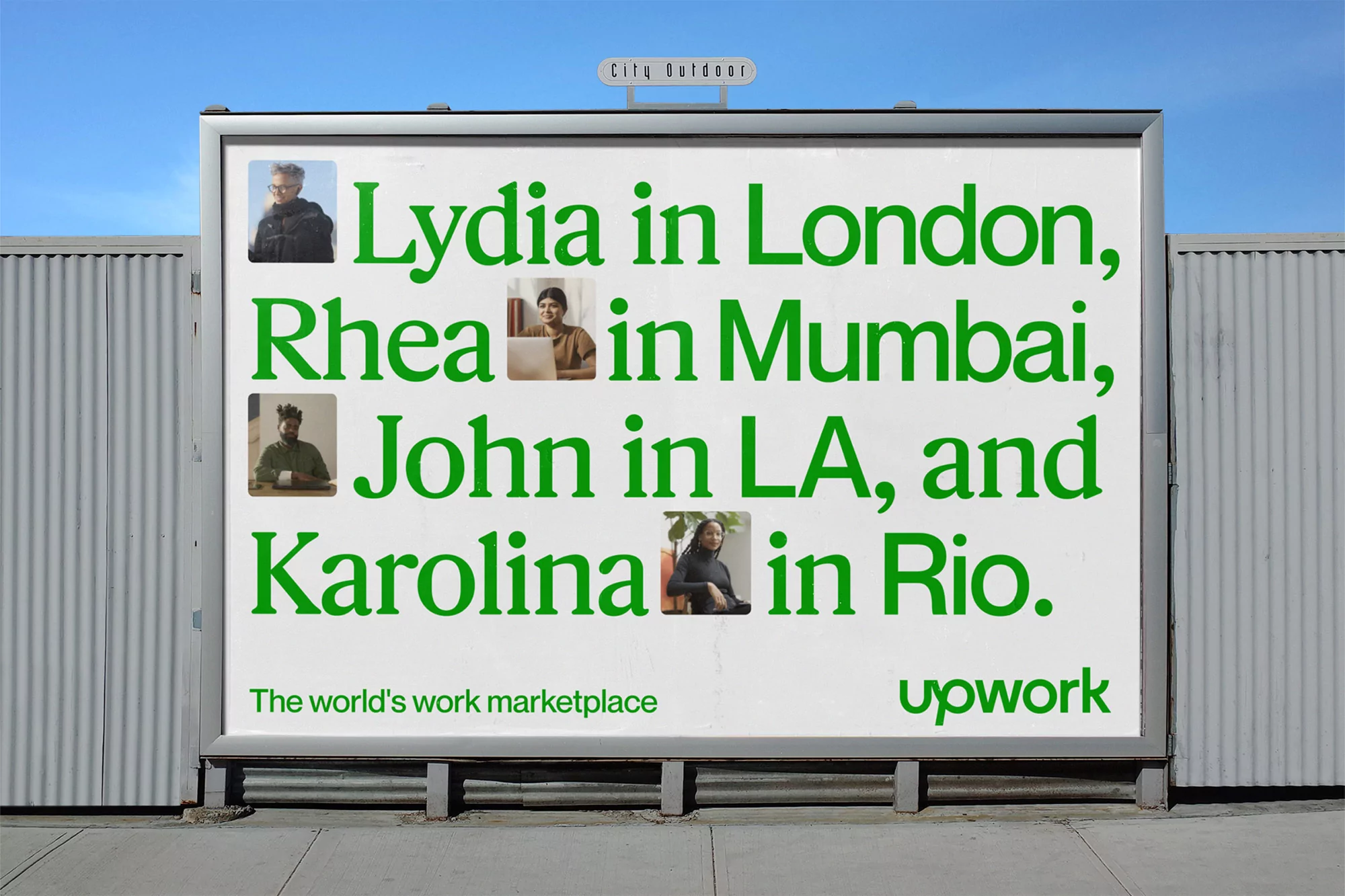 PORTO ROCHA’s identity for freelance platform Upwork signifies their dedication to community