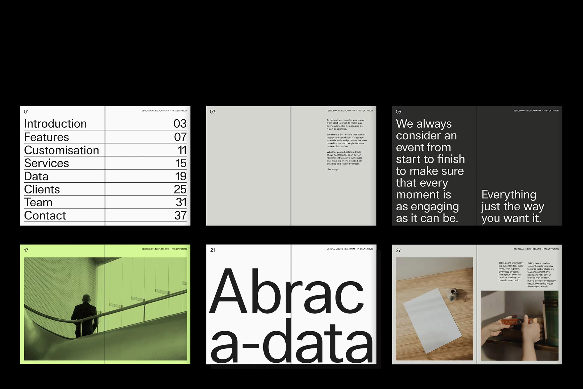 Accompany’s spirited identity for digital event platform Behold utilises the strength of simplicity