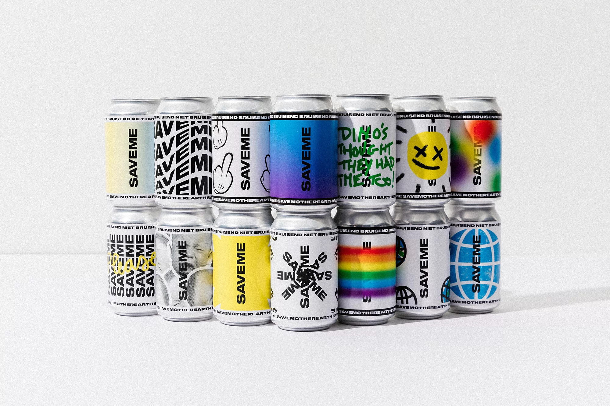 SKINN provide a blank canvas for expression and experimentation with canned water brand SAVEME