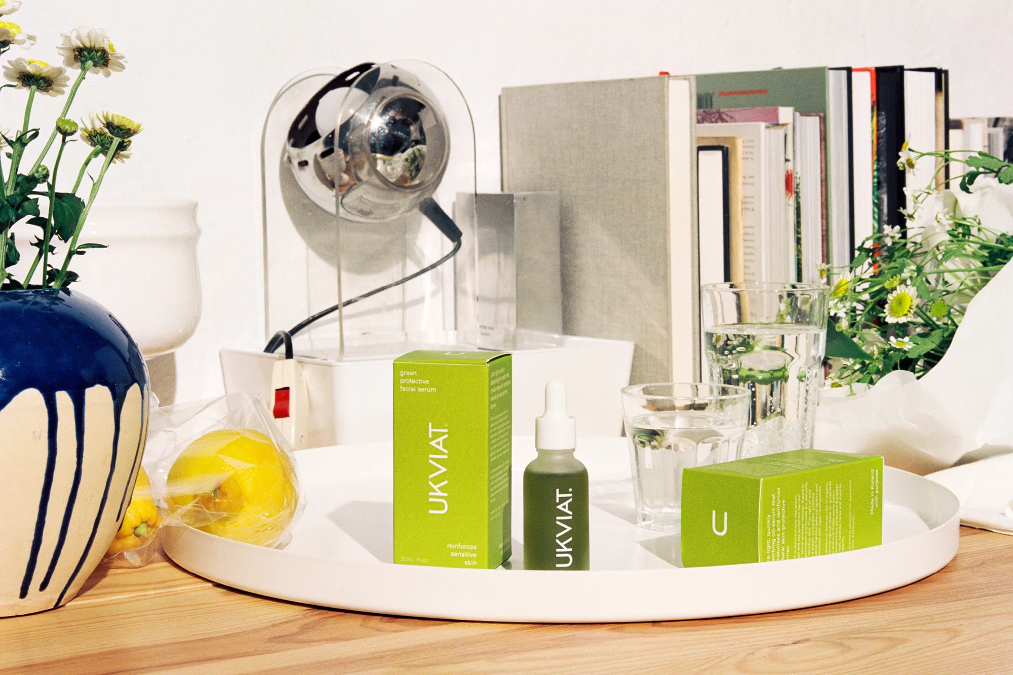 Hugmun create a transparent identity system for environmentally-friendly skincare brand UKVIAT