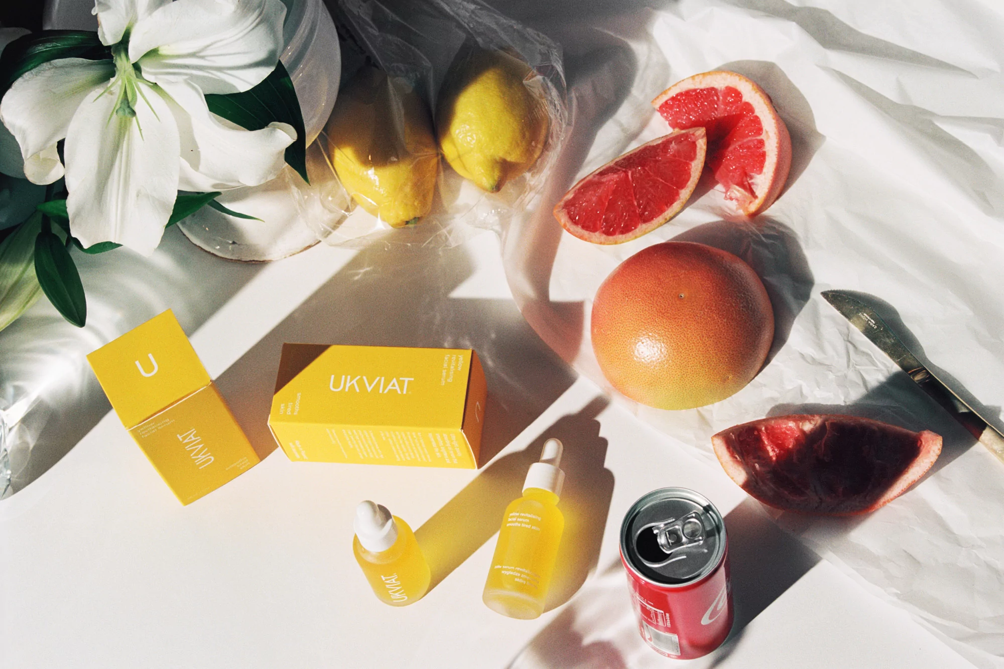 Hugmun create a transparent identity system for environmentally-friendly skincare brand UKVIAT