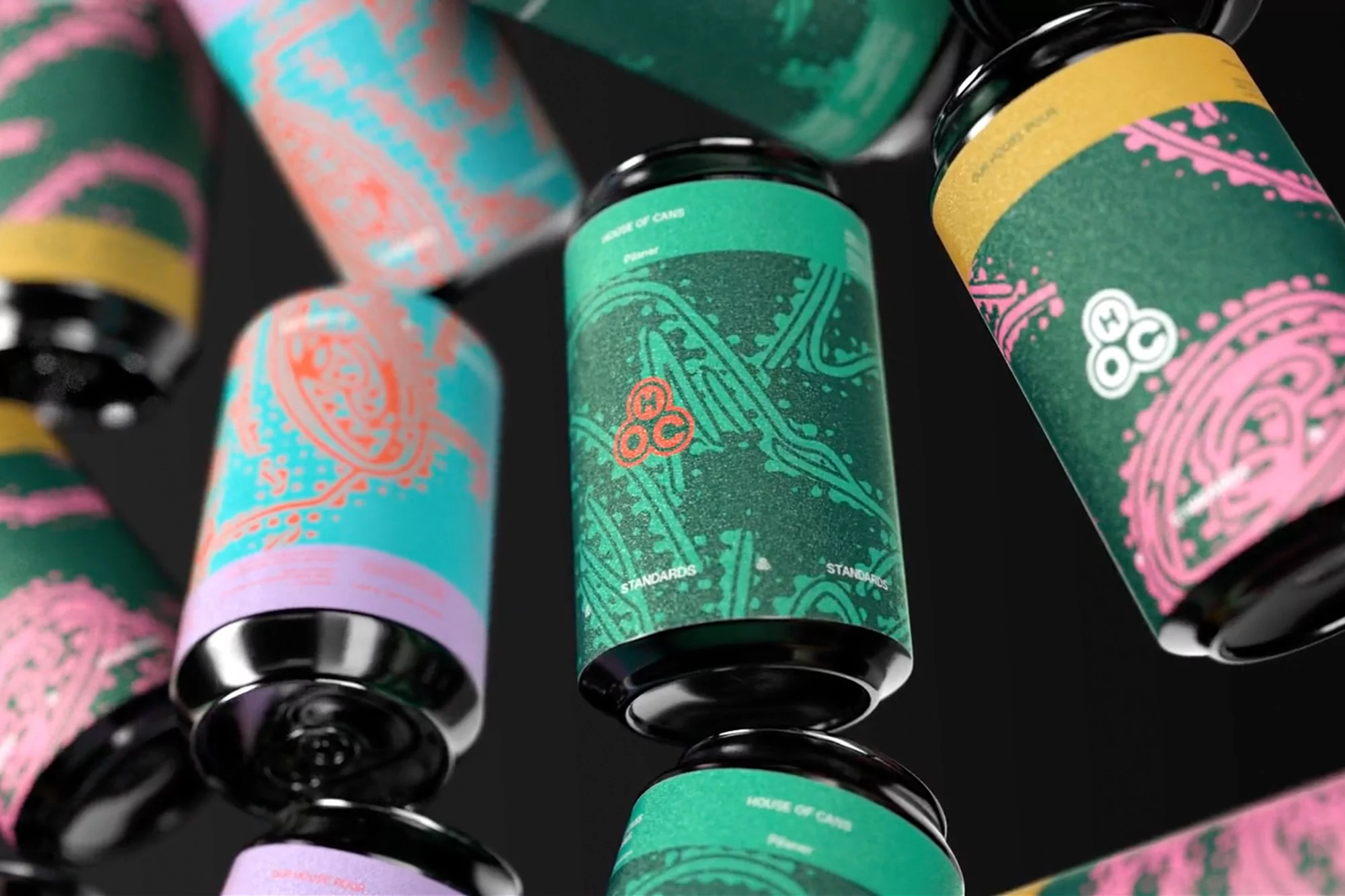 IYA Studio’s identity and packaging for House of Cans gives precedence to their collaborators