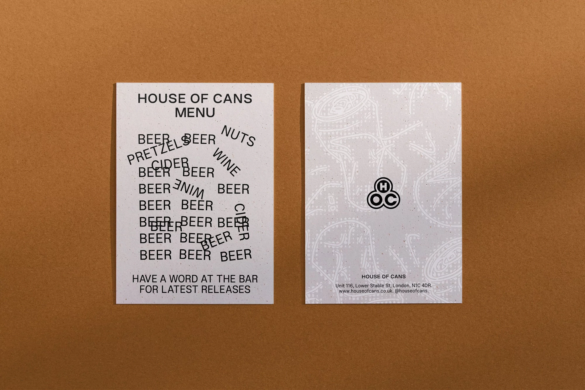 IYA Studio’s identity and packaging for House of Cans gives precedence to their collaborators