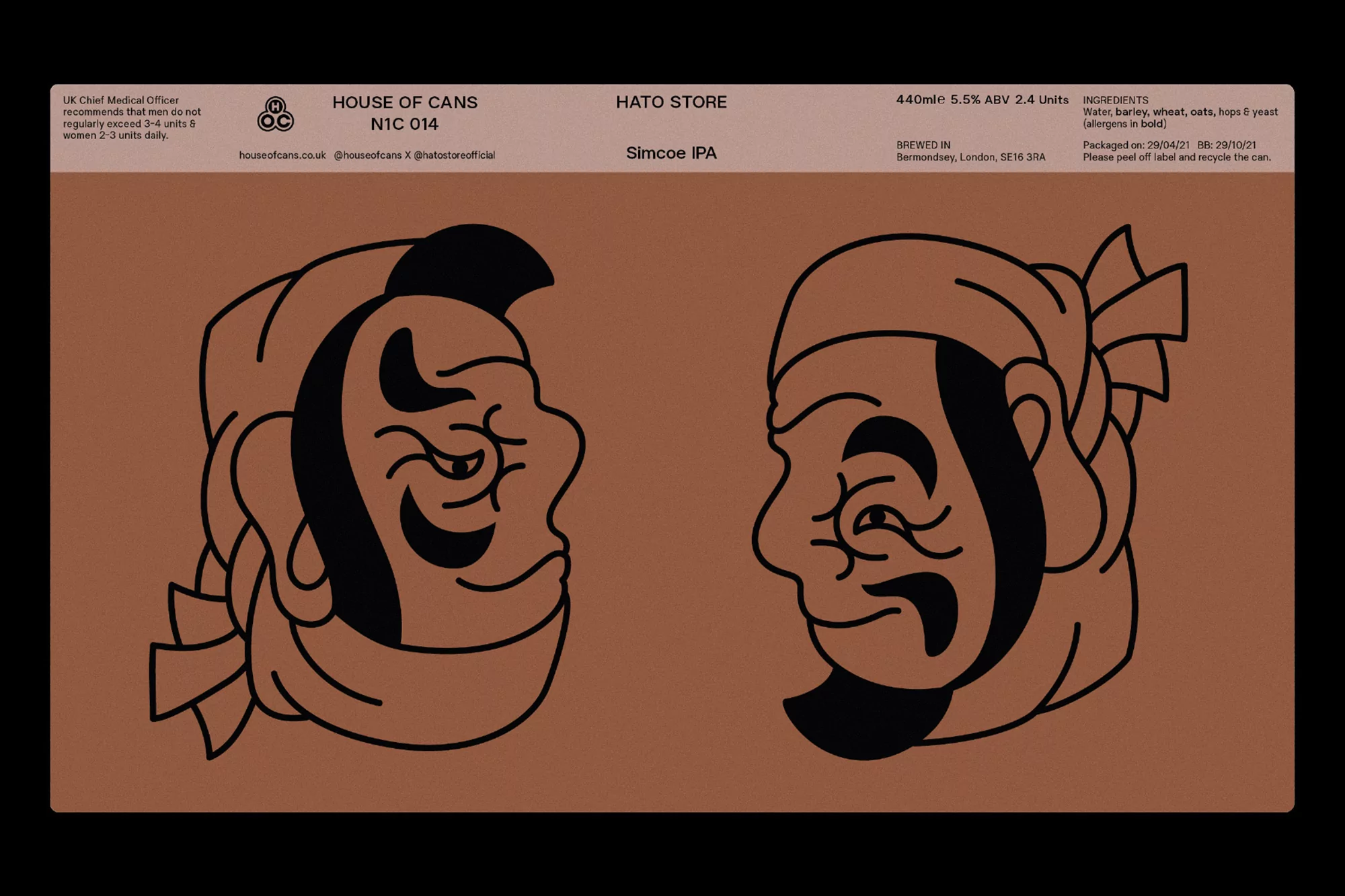 IYA Studio’s identity and packaging for House of Cans gives precedence to their collaborators