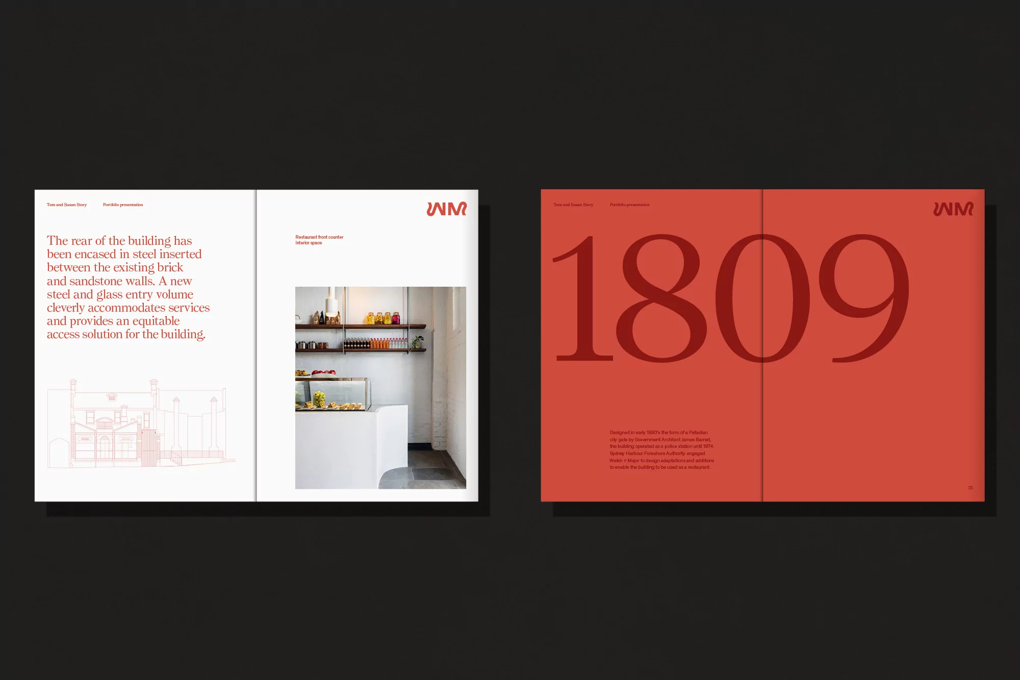 Accompany exhibit geometric playfulness in their typographically-led identity for Welsh + Major