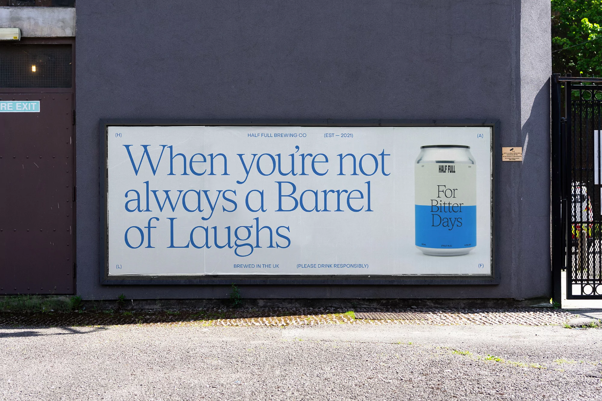 Freddie Hall’s identity for Half Full seeks to dismantle the stigmas around men’s mental health