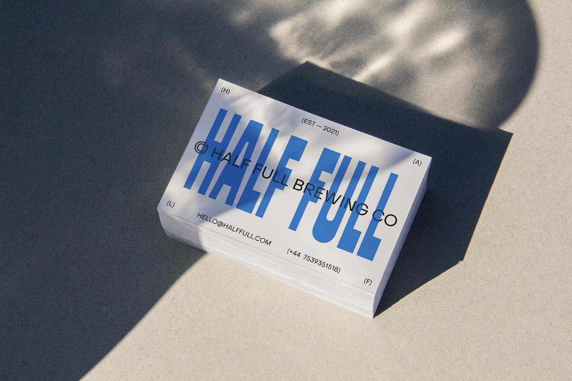 Freddie Hall’s identity for Half Full seeks to dismantle the stigmas around men’s mental health
