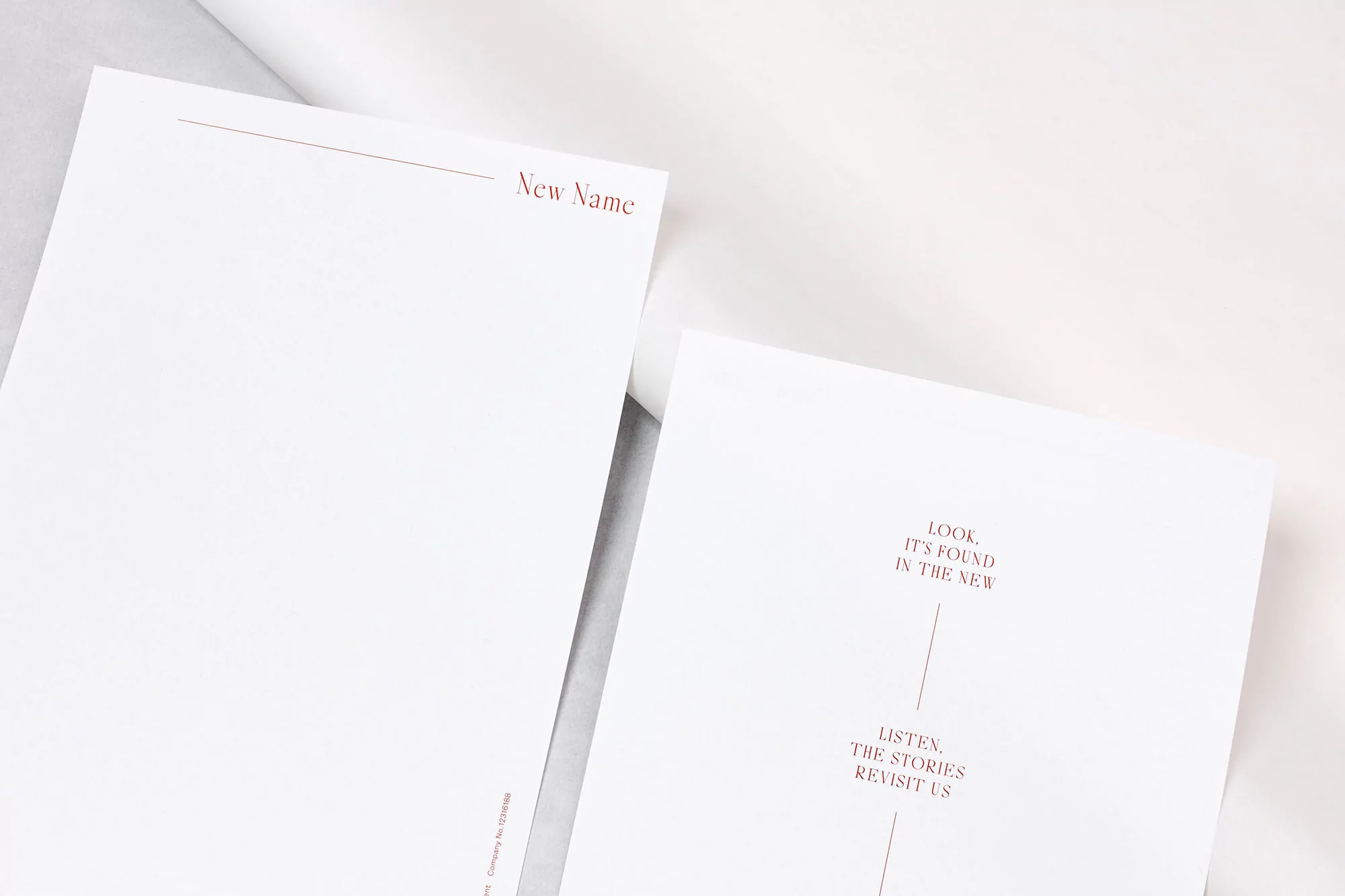 A Practice for Everyday Life develop a characterful combination of copy and colour for New Name